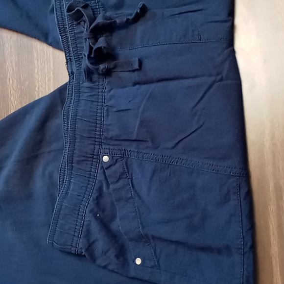 Croft & Barrow Dark Blue Cropped Pants w Elastic Band XL - Picture 3 of 5